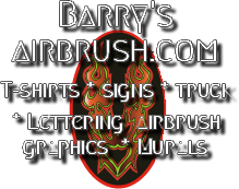 Barry's Custom Airbrushing Logo